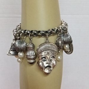 Vintage womans bracelet with charms
